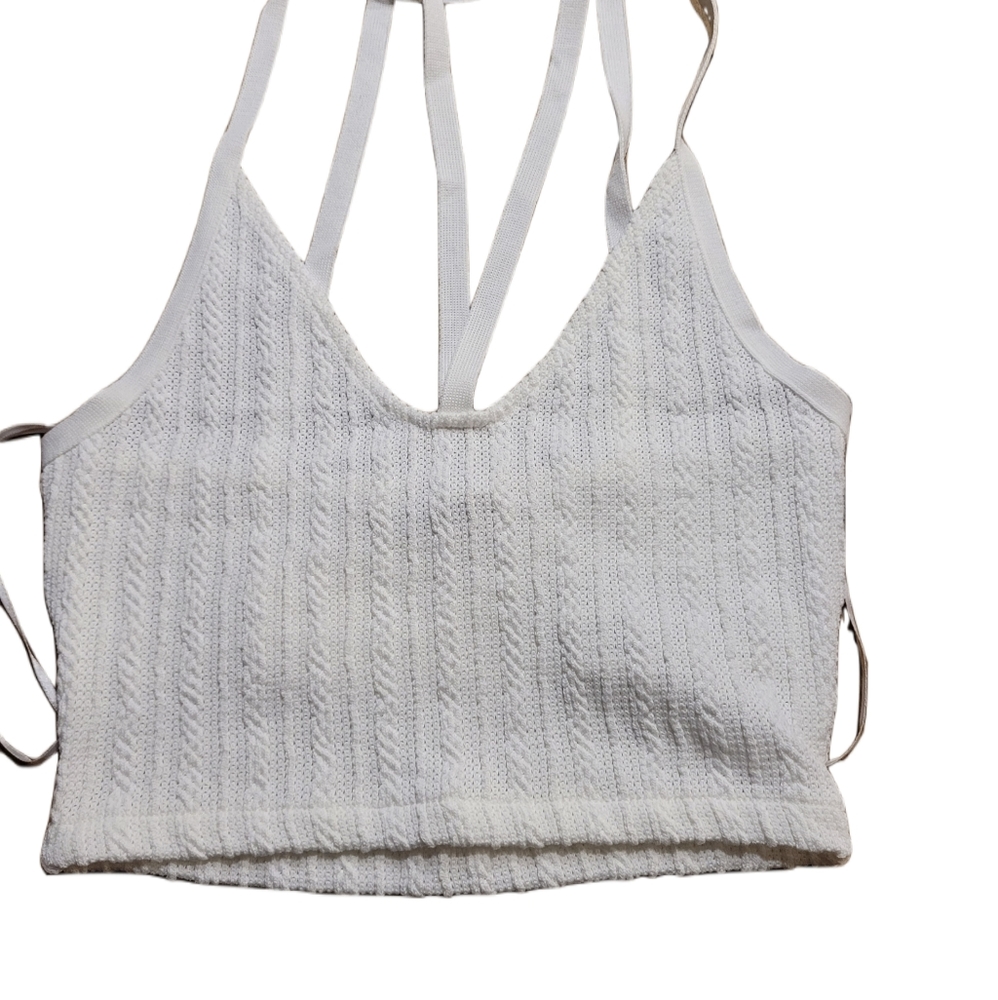 Zara Bralette / Crop top Size Small White - Picture 2 of 7